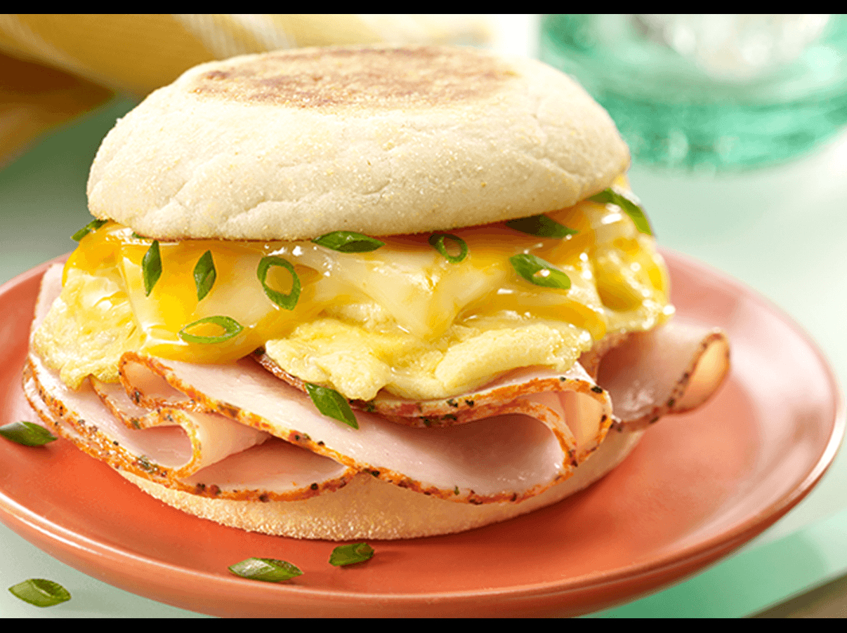 3 Egg Whites with Low Fat Cheese and Turkey.