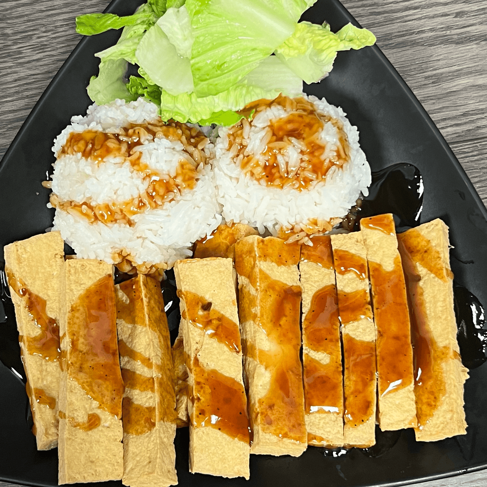 VT4. Fried Tofu Teriyaki.