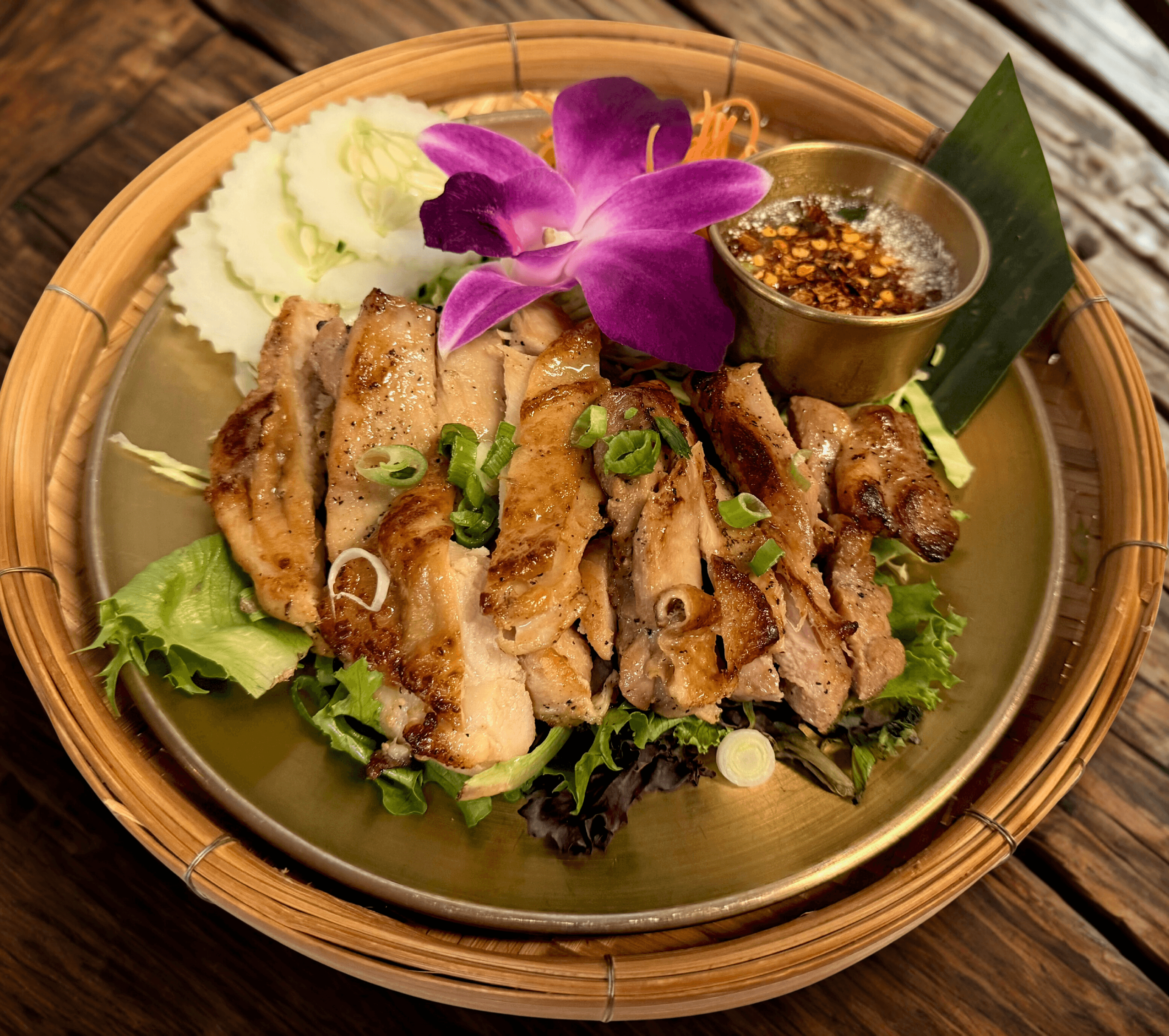 Grilled Chicken thigh.