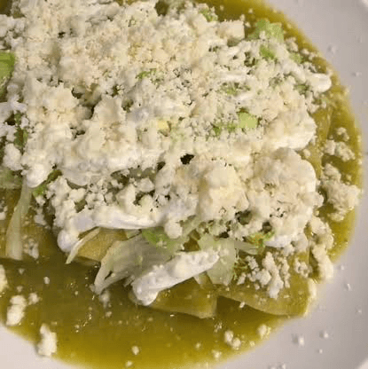 Enchiladas Verde Mild Hot.