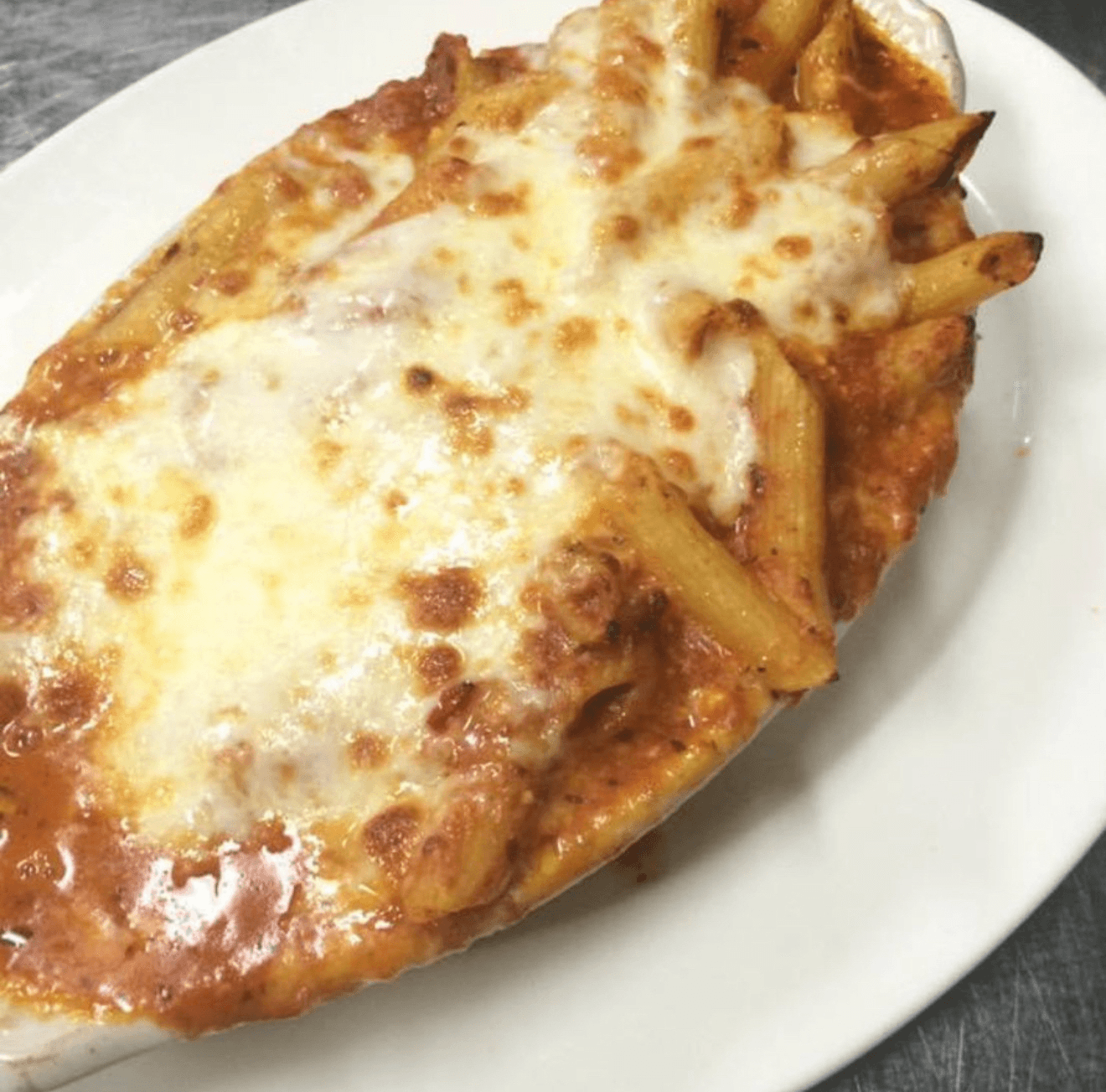 Baked ziti & meatballs.