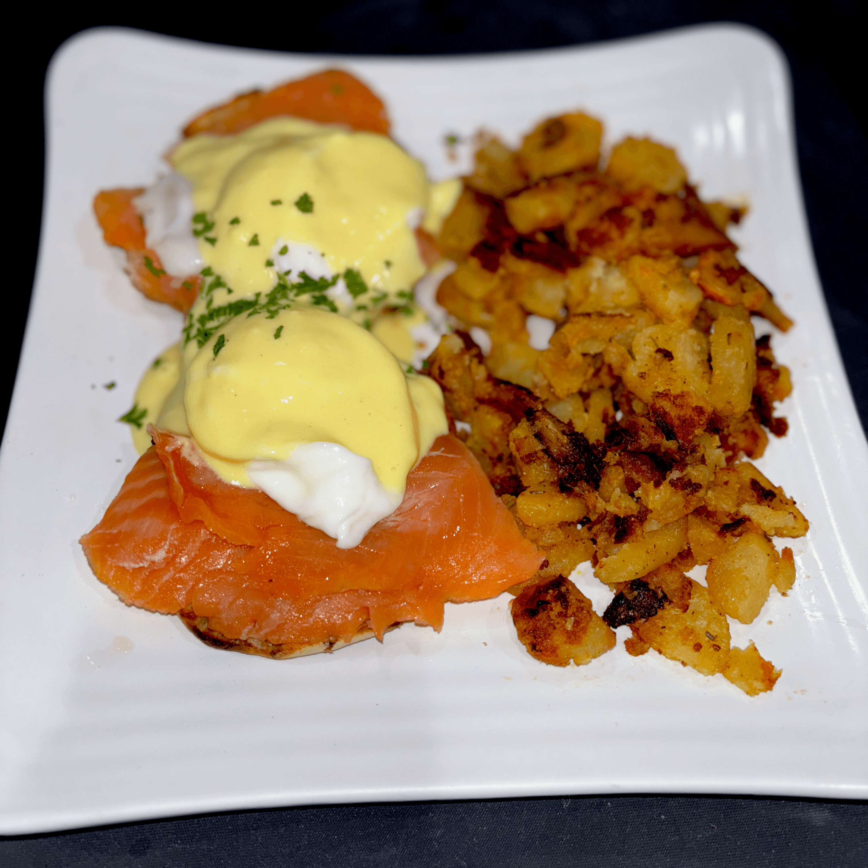 Smoked Salmon Benedict.