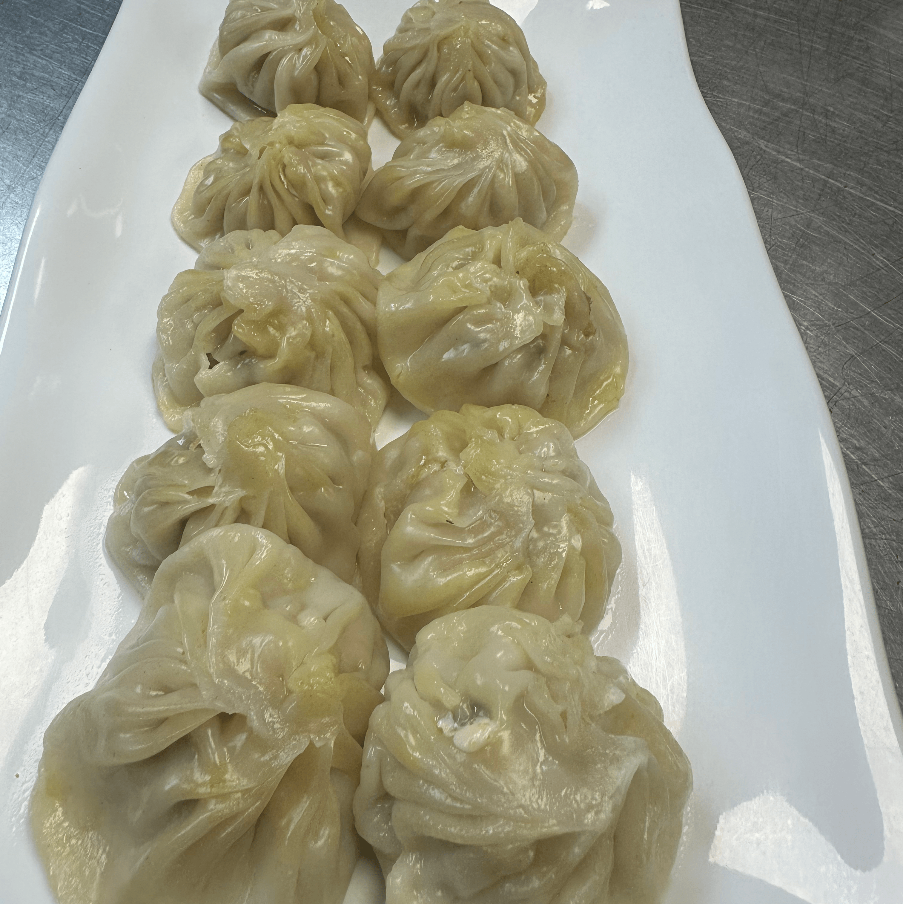 Chicken steam momo.