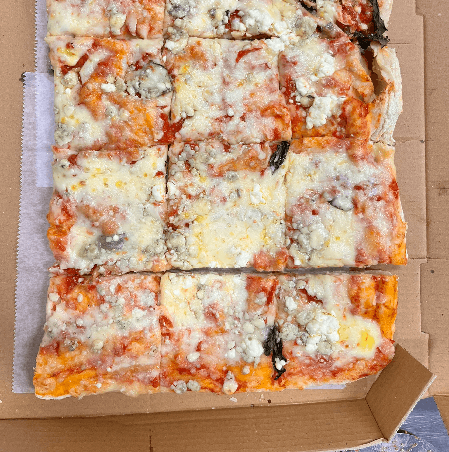 Quattro Formaggi 1/4 Tray.