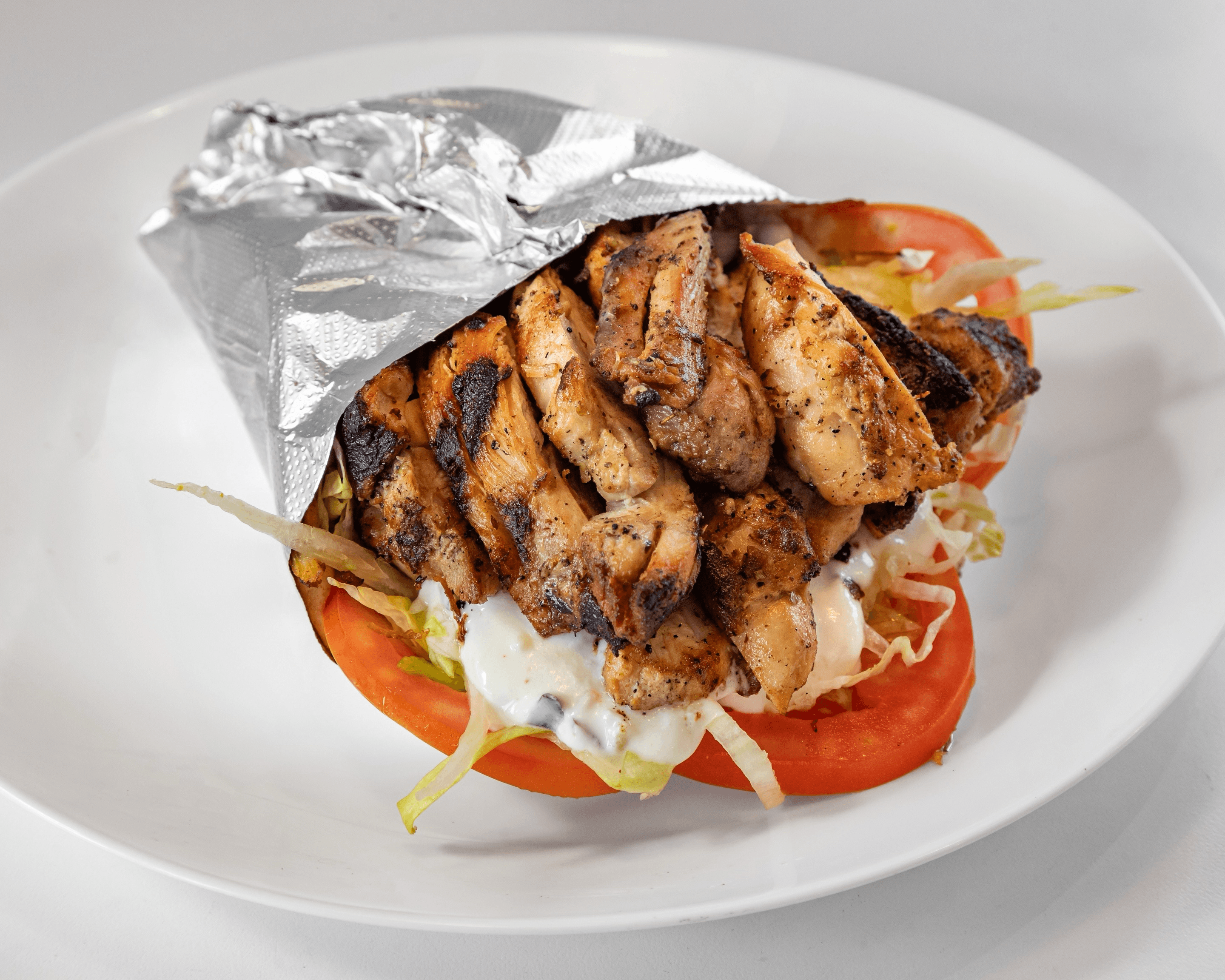 Grilled Chicken on Pita.