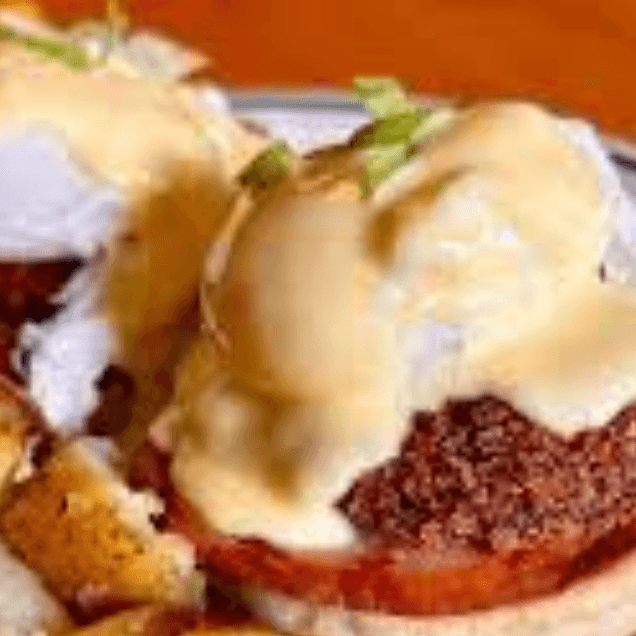 Eggs Benedict Burger.