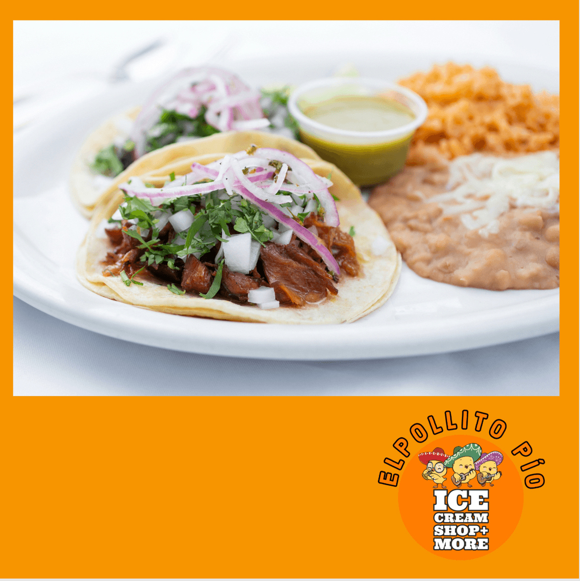 Tacos lunch special.