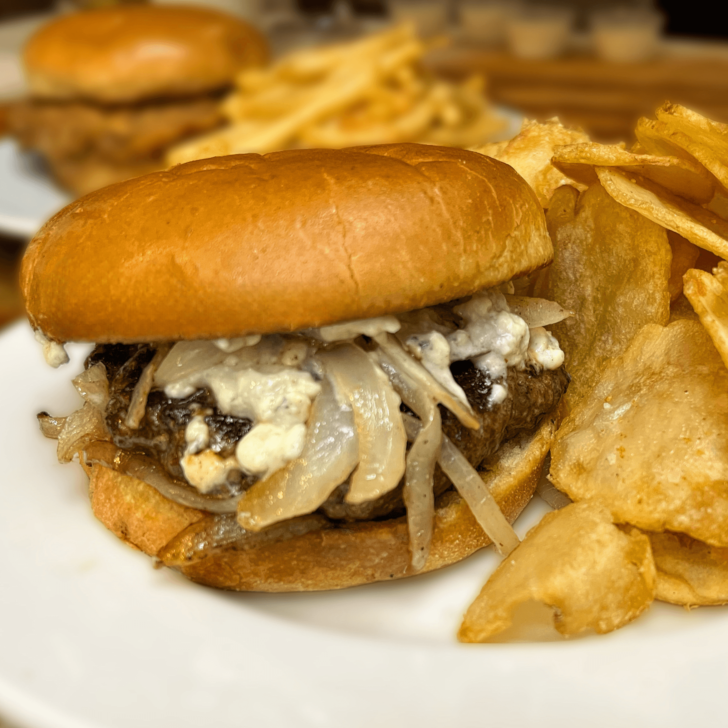 "Blue Devil" Cheeseburger.