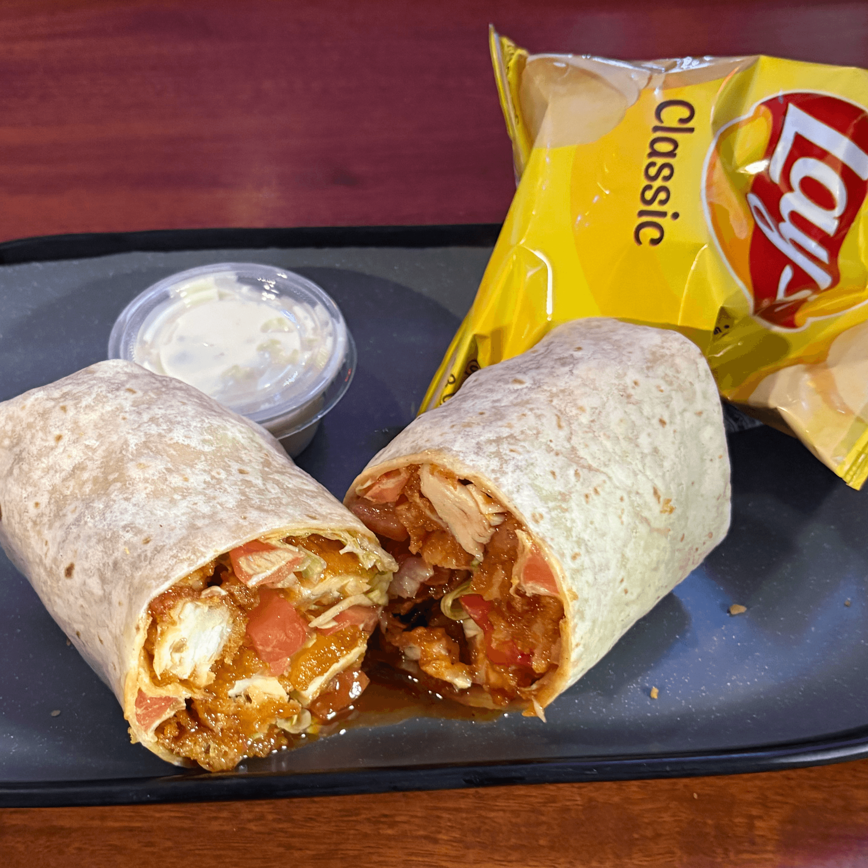 Buffalo Chicken Wrap.