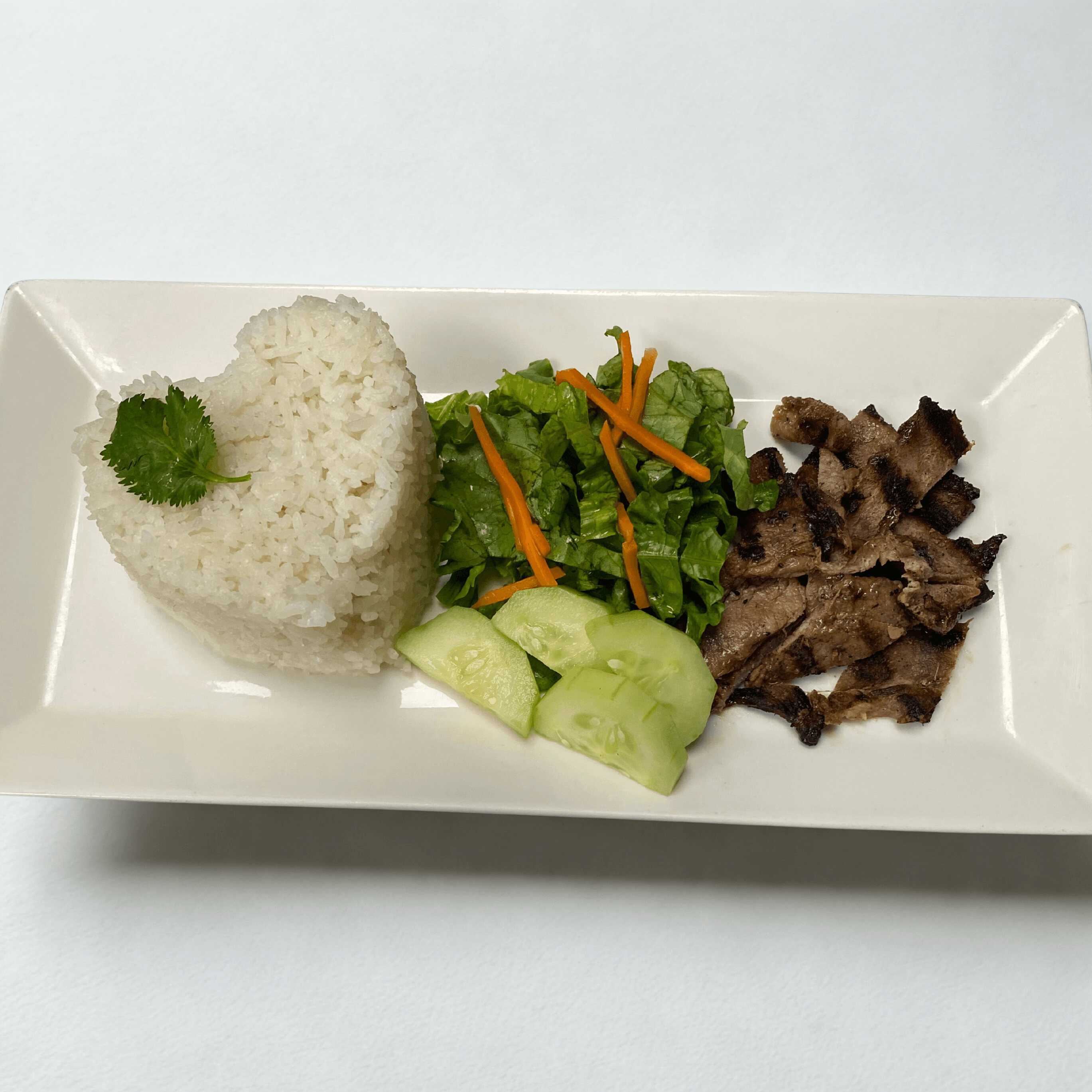 Kids R1 Grilled Pork Rice Plate.