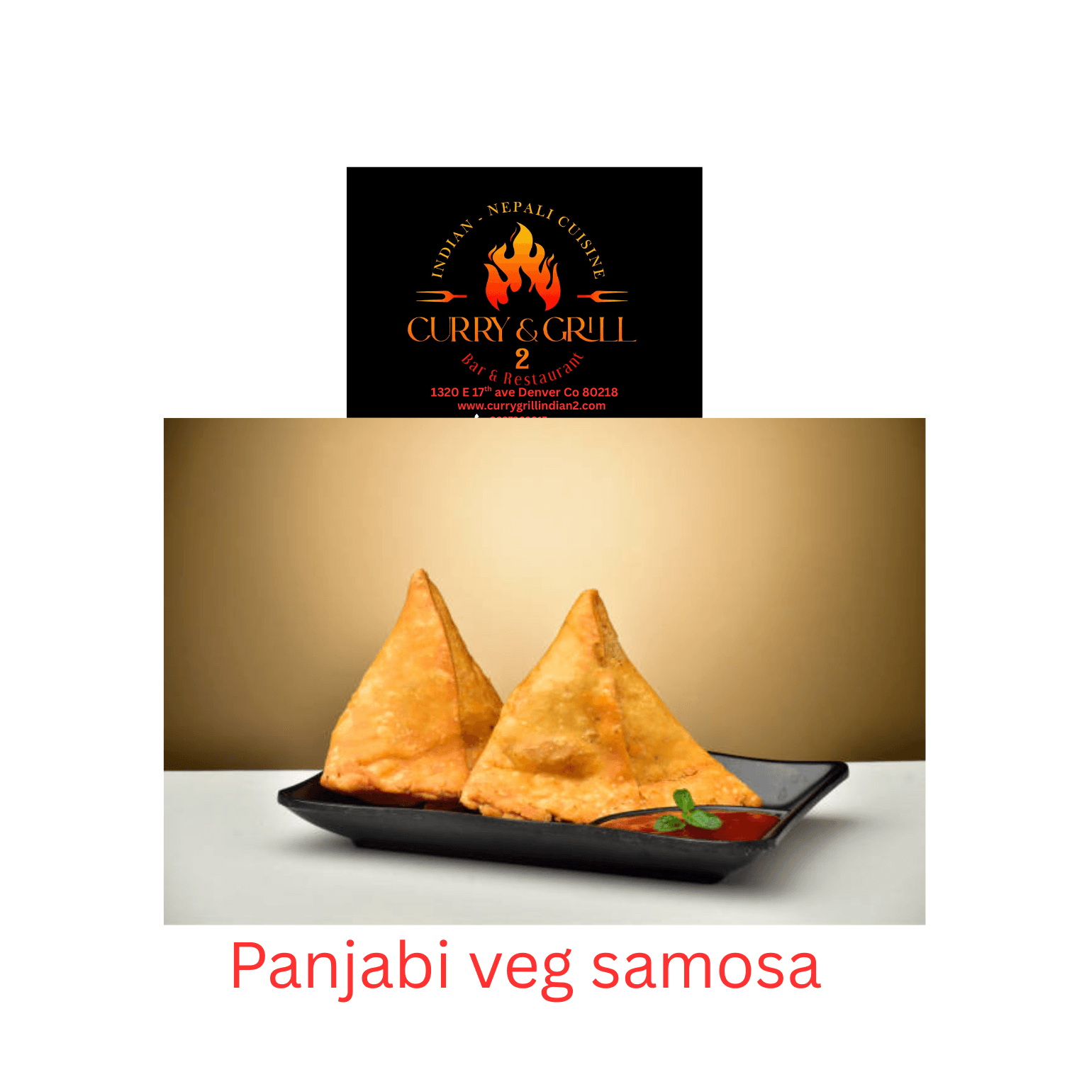 Panjabi Veg Samosa (2pc).
