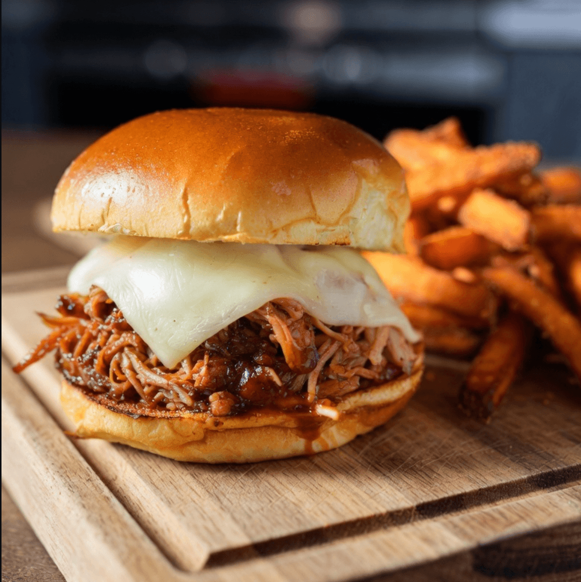 BBQ Pulled Pork Sandwich.