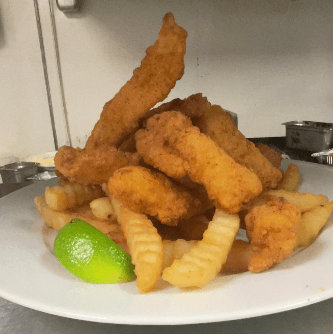 Fried Catfish Basket Lunch.