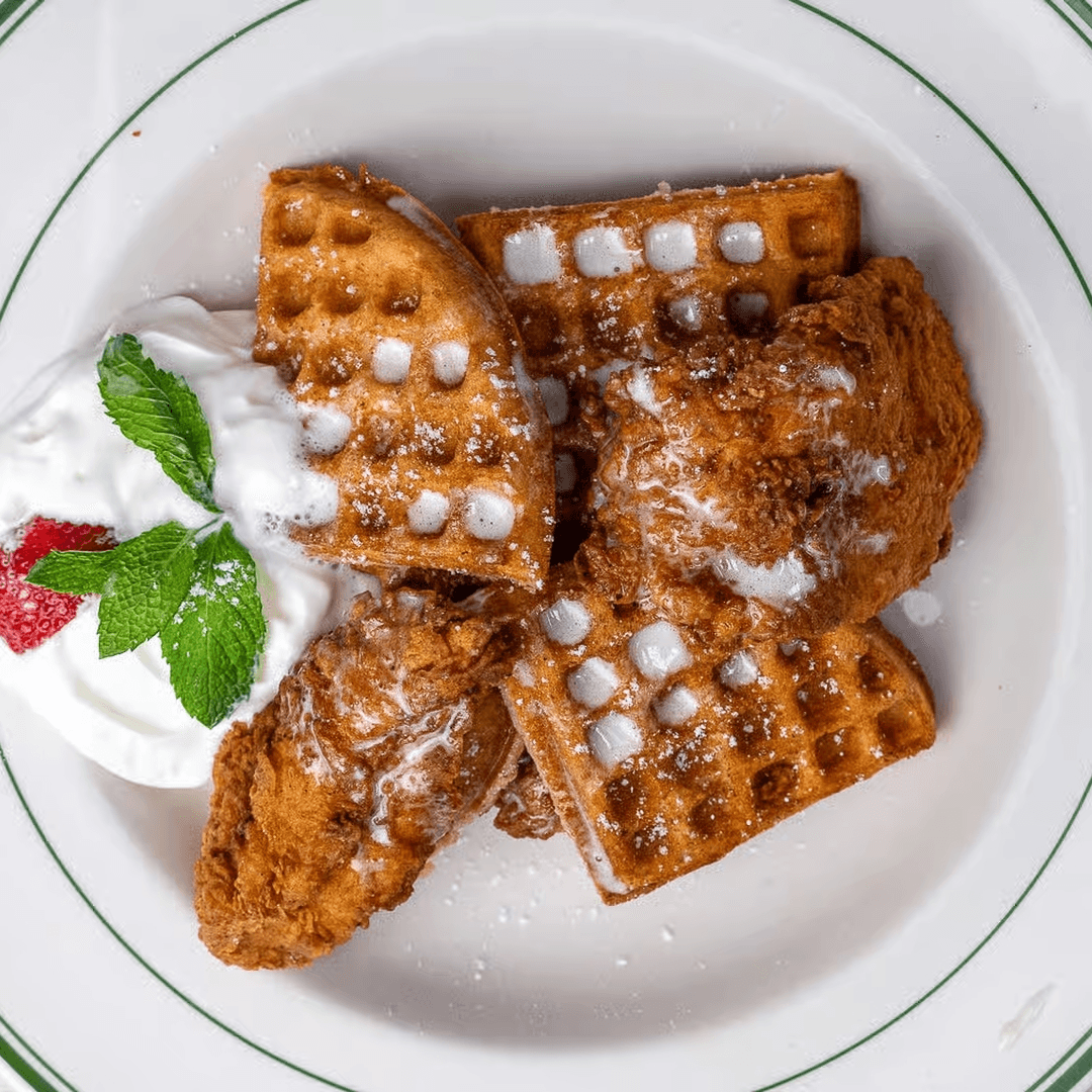 “The Bird” & Waffles.