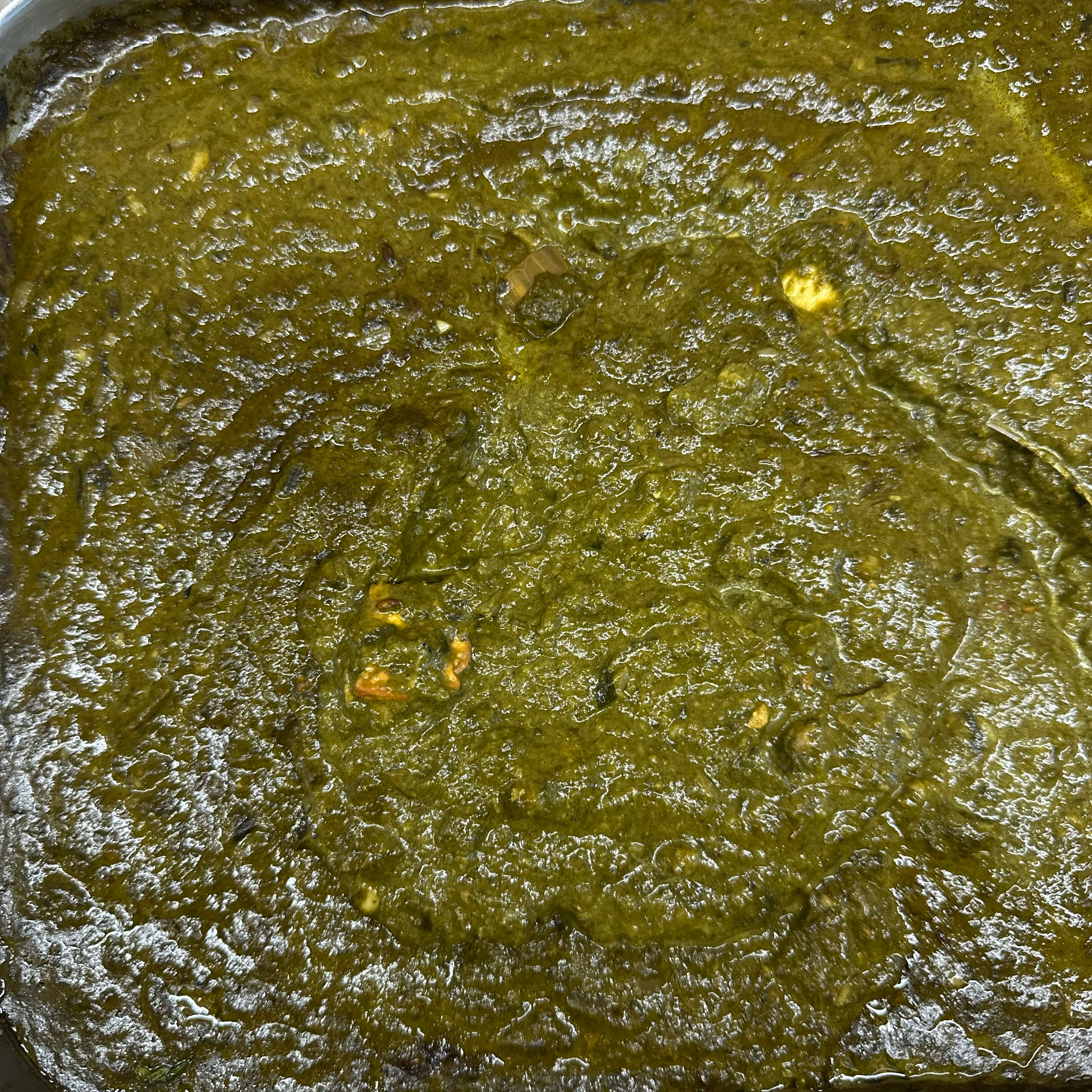 Saag (Palak) Paneer.