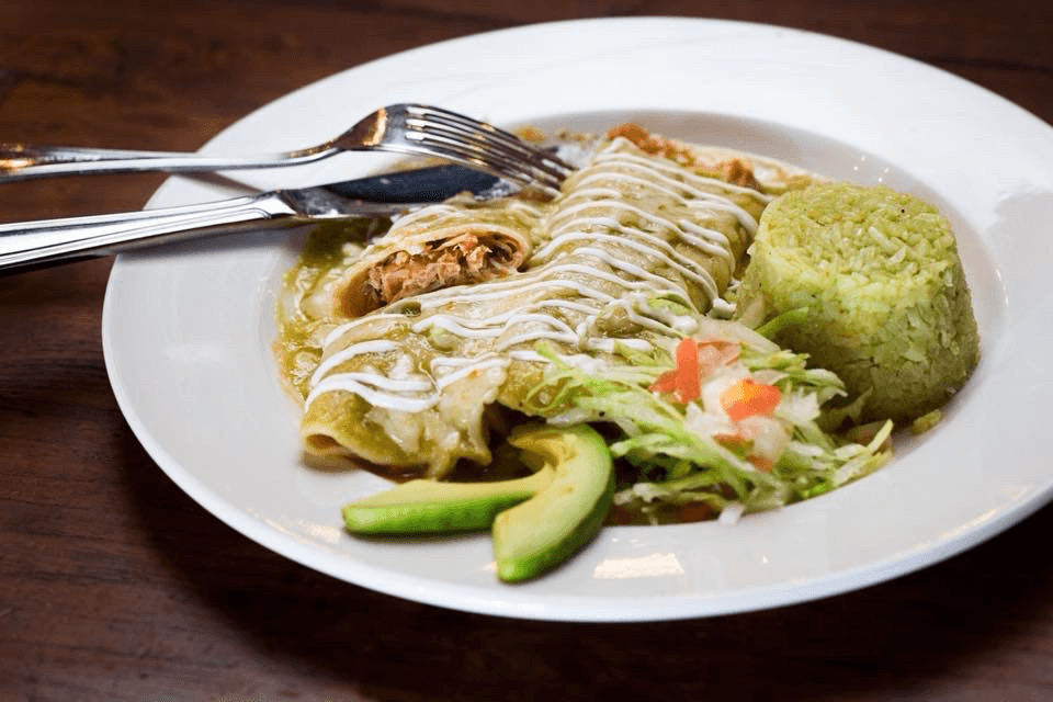 Enchiladas Verdes.