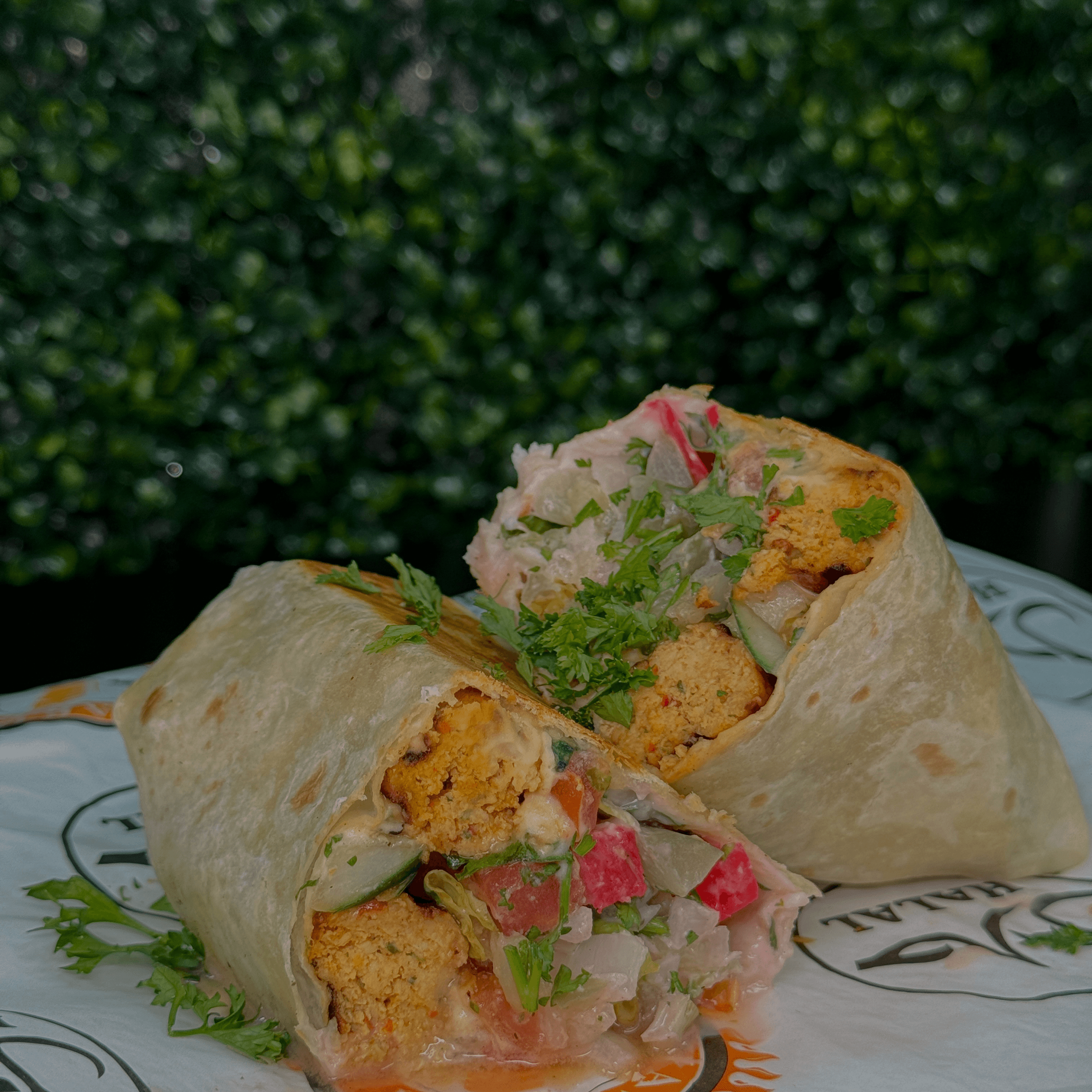 Chicken Kefta Kebab Wrap.