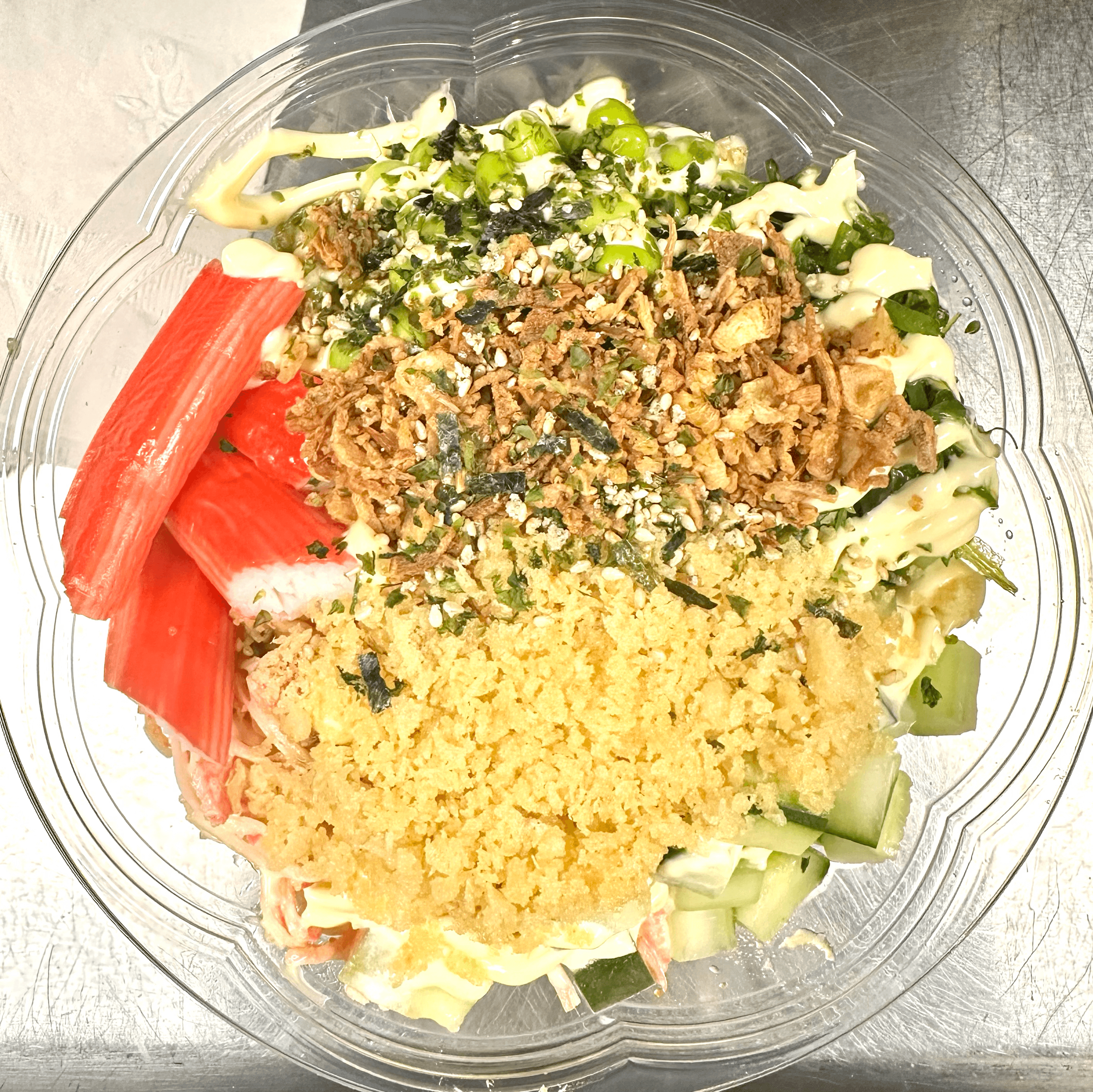 Crunchy Kani Delight Poke Bowl (Cooked).