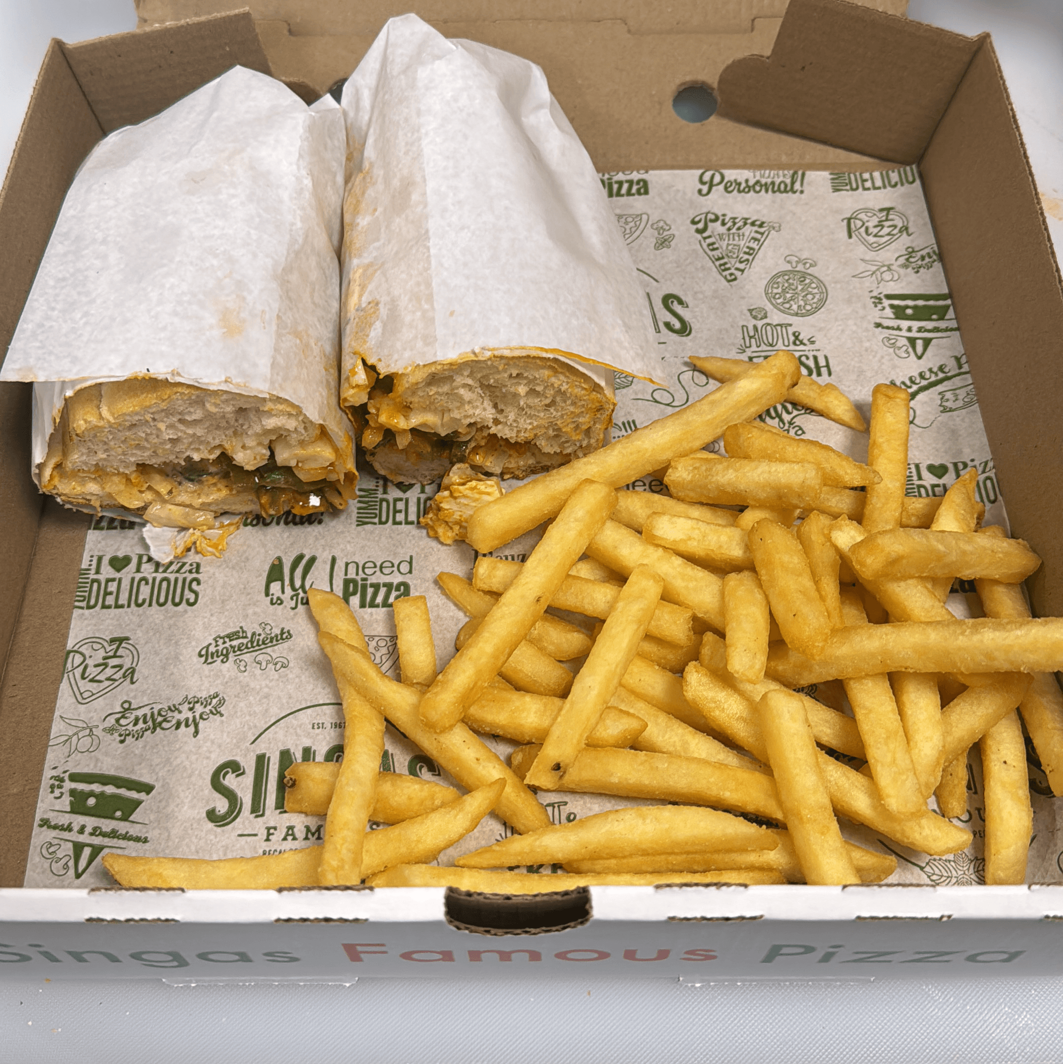 Paneer Veggie Sandwich with Buffalo Sauce.