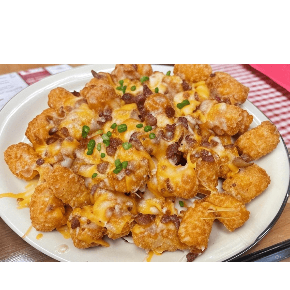 Loaded Tater Tot App.