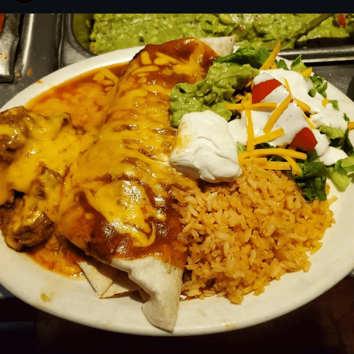 Carne Asada Macho Burrito.