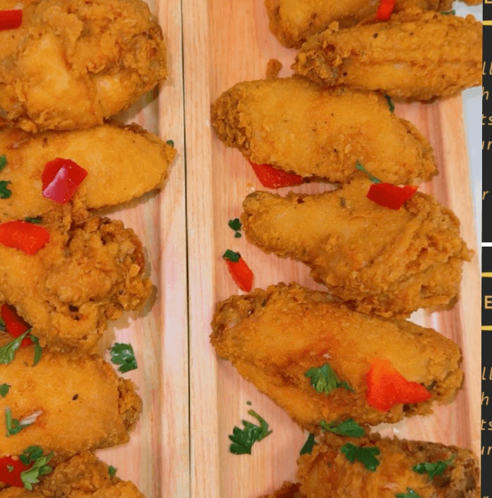 Caribbean Fried Wings (6 pc).