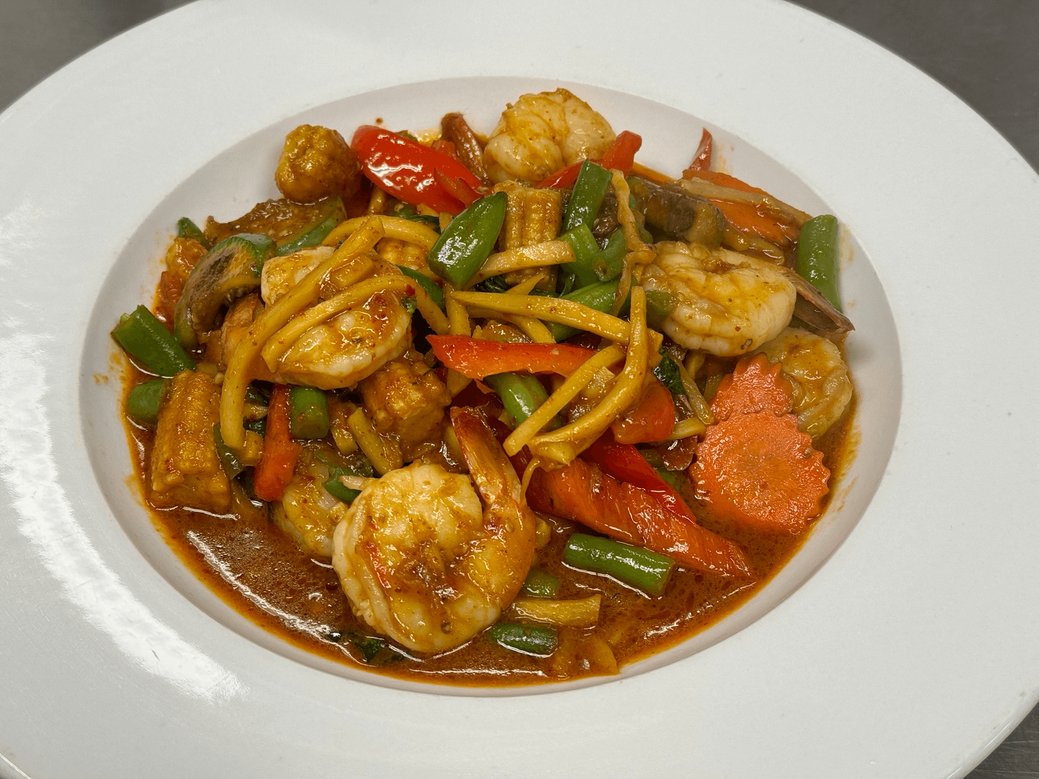 Pad Prik Kang (Medium Spicy).