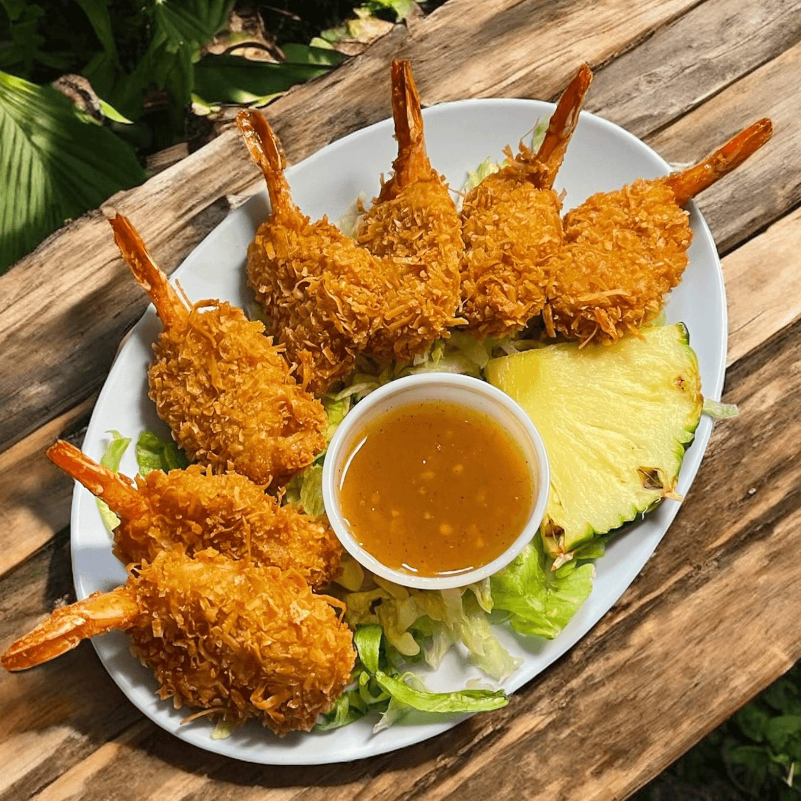 Coconut Shrimp appetizer.