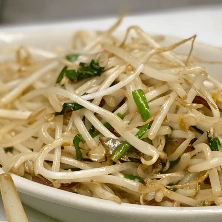 Beansprout/garlic - side.