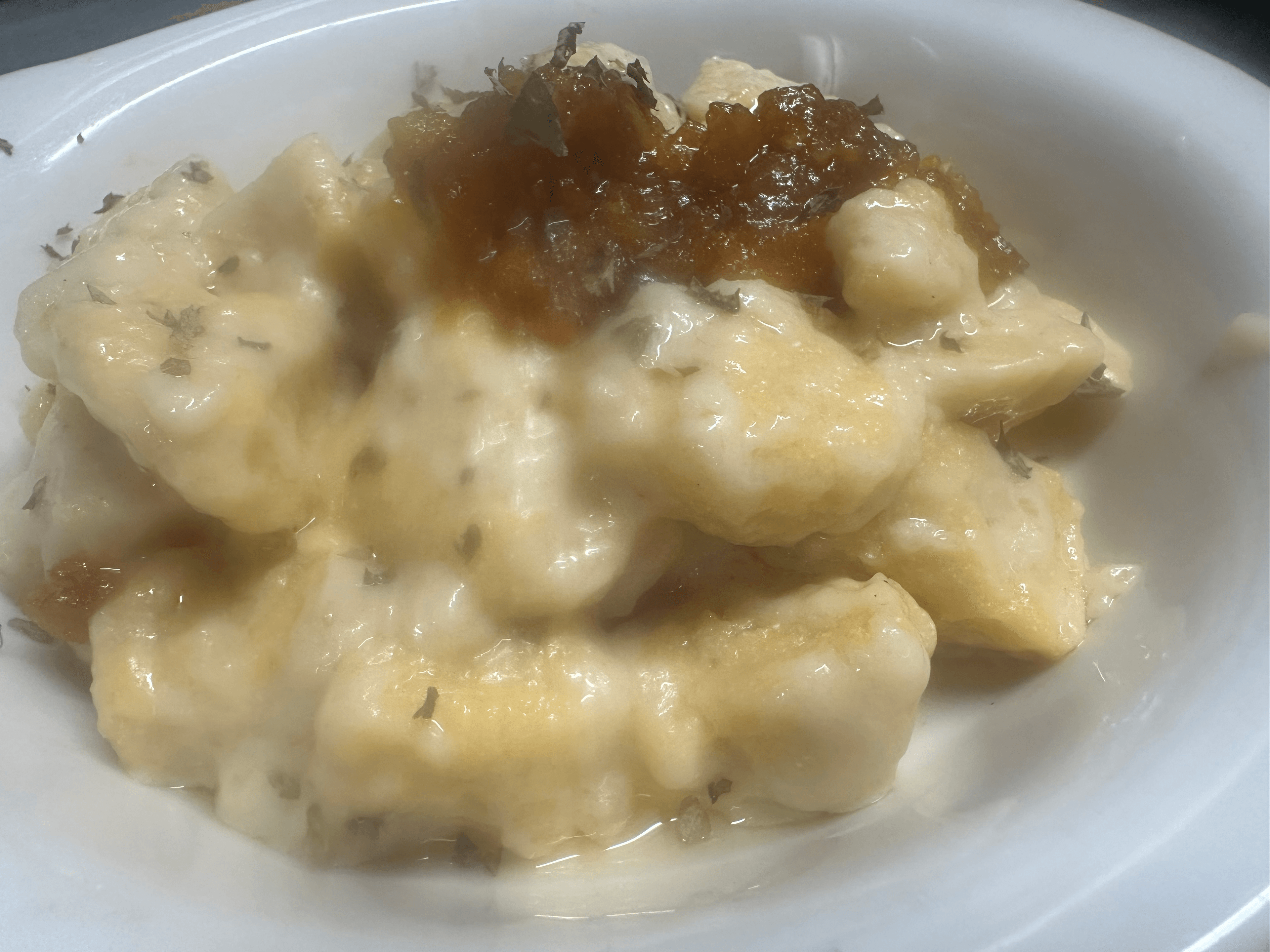 Sweet Potato Gnocchi Alfredo.