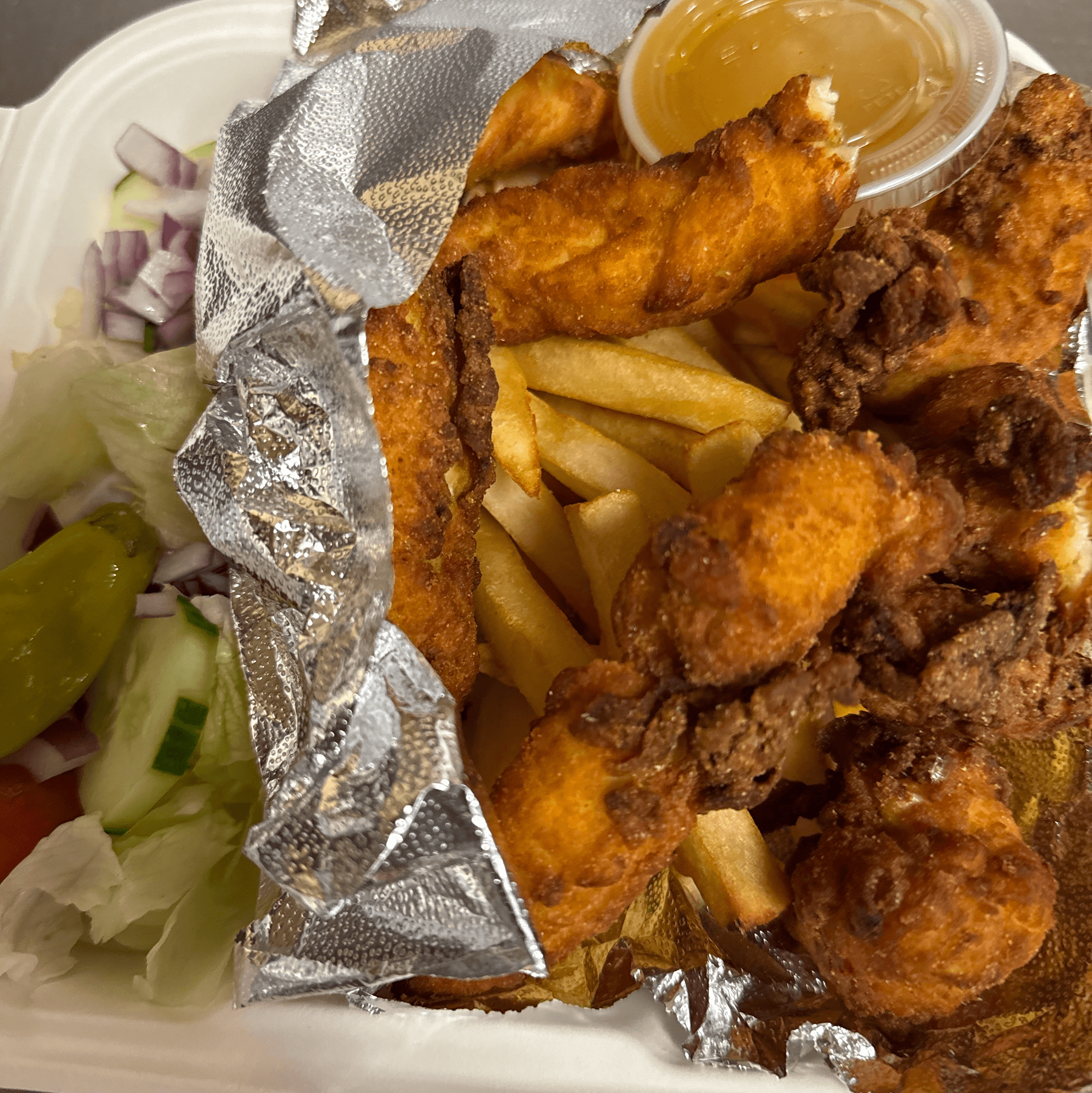 Chicken Finger Dinner.