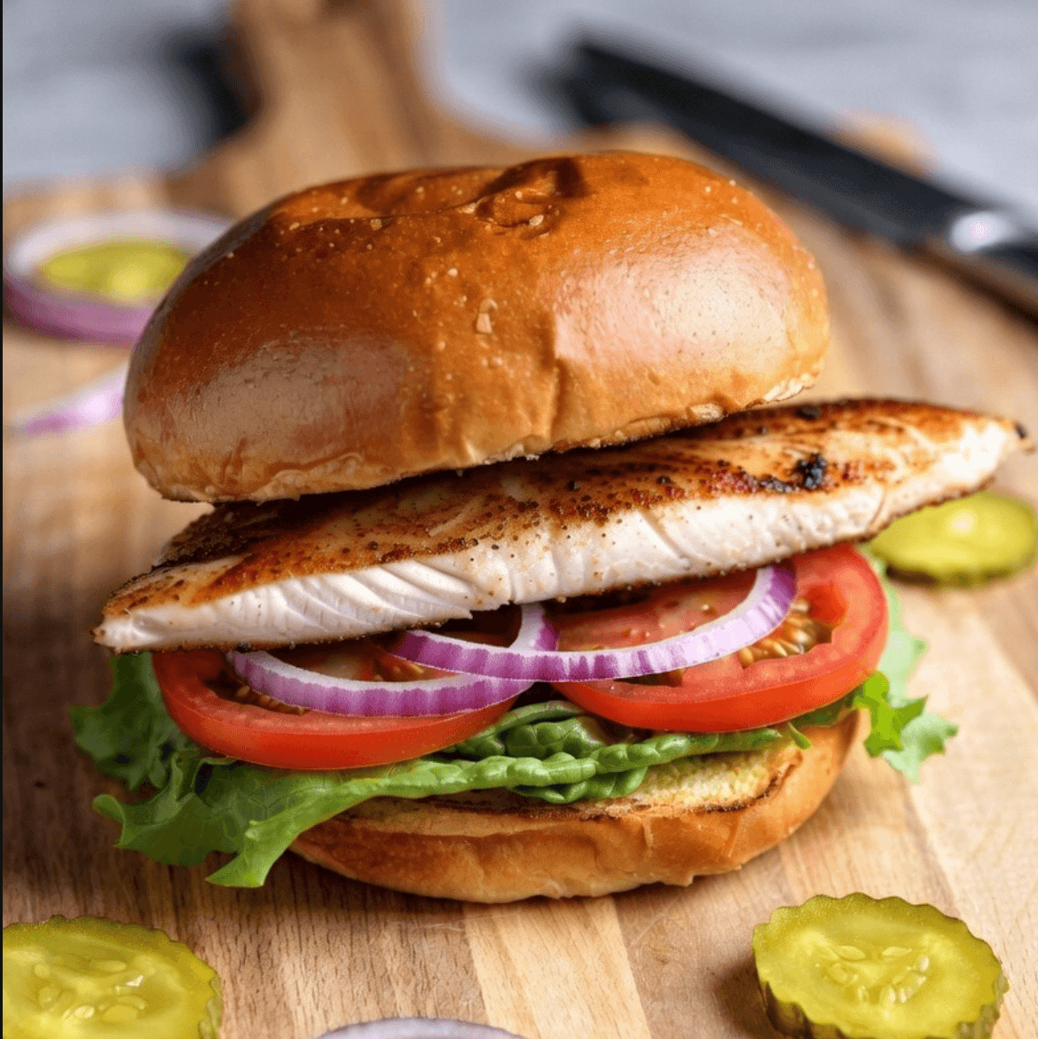 Blackened Fish Sandwich.