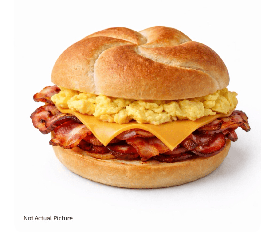 Bacon EGG Cheese.