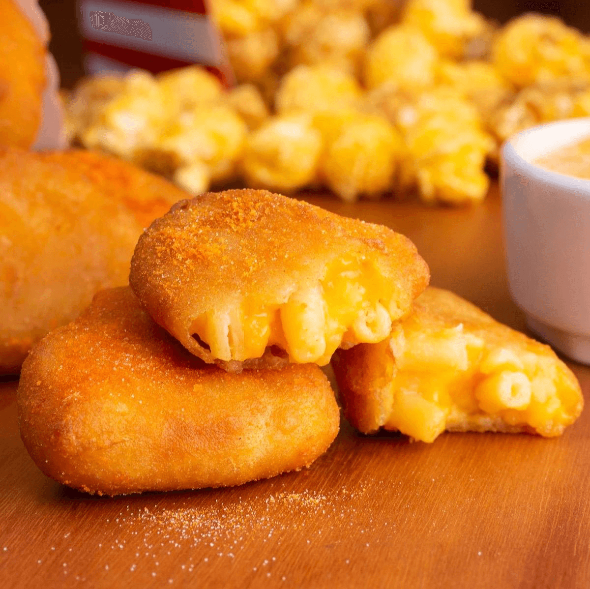 Mac And Cheese Bites.