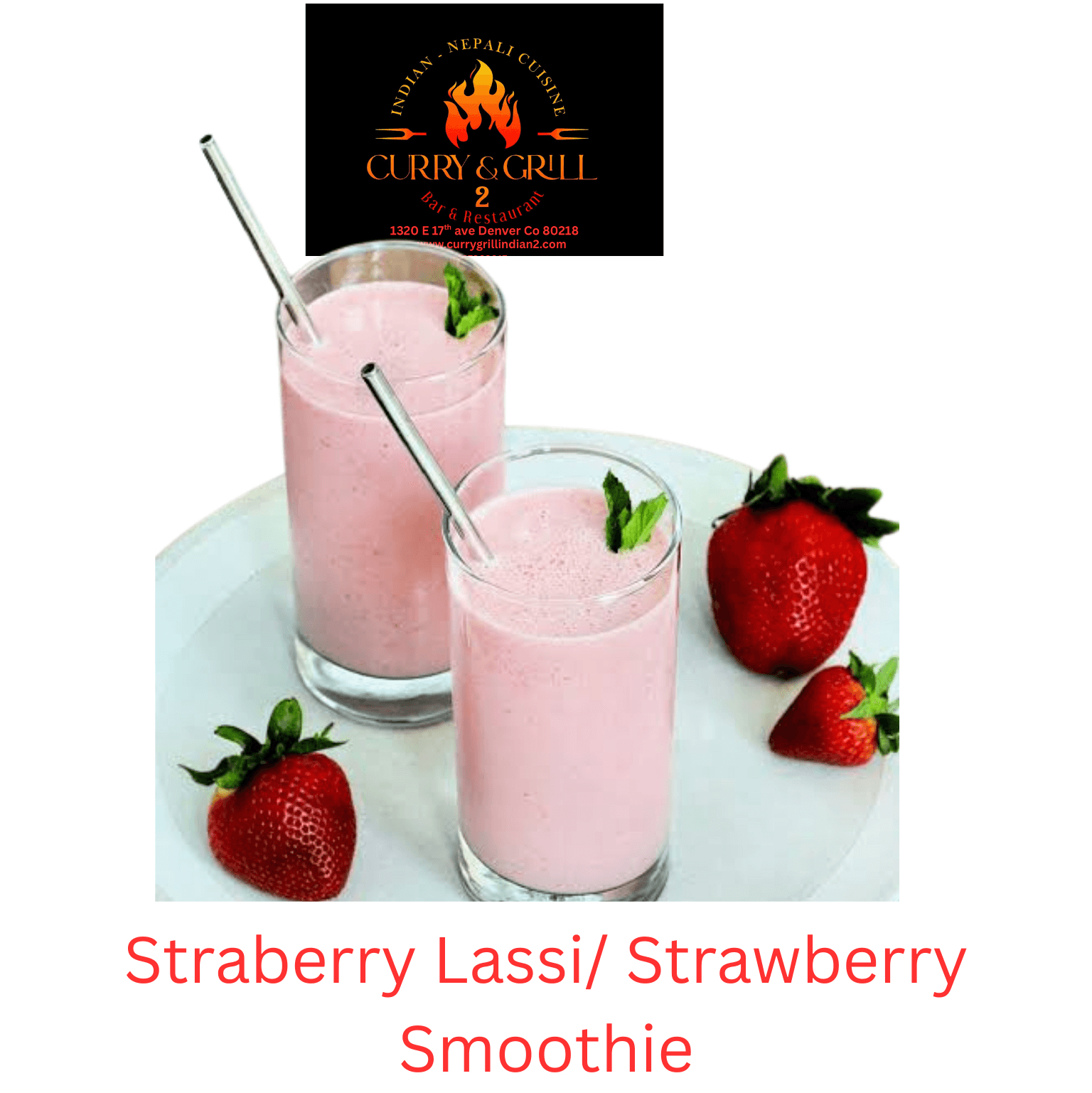 Strawberry Lassi/Smoothie.
