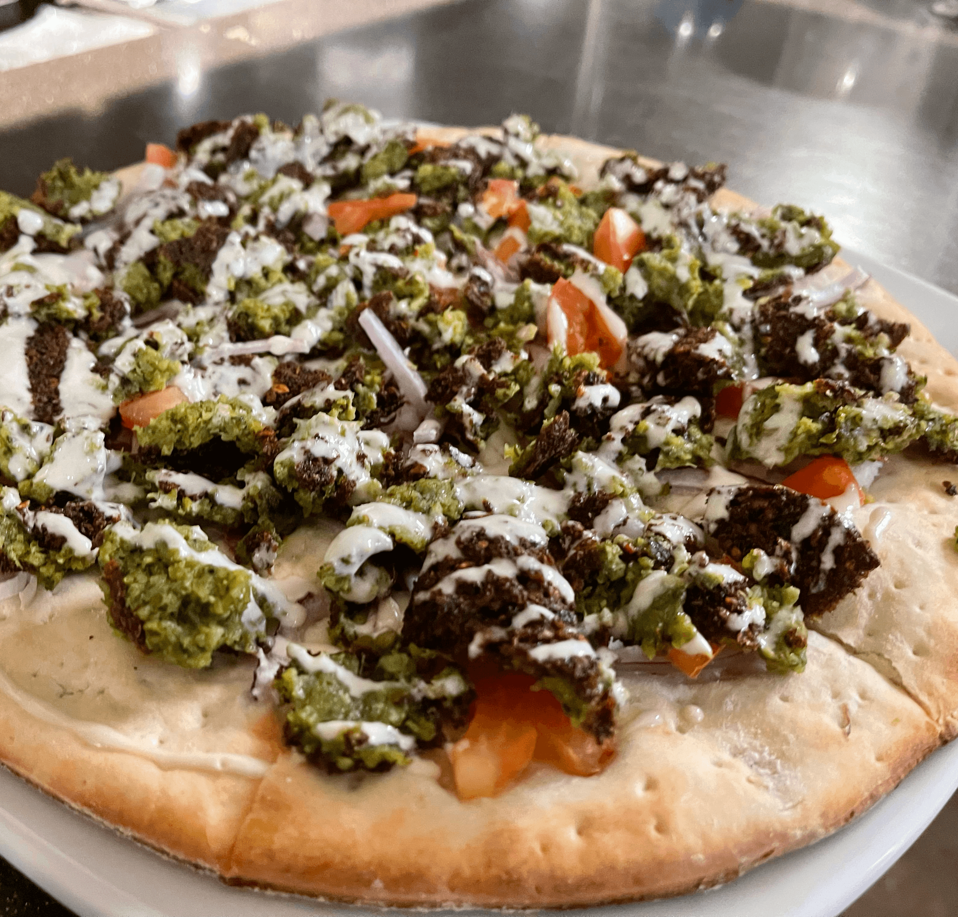 Falafel Delight Pizza (VG).