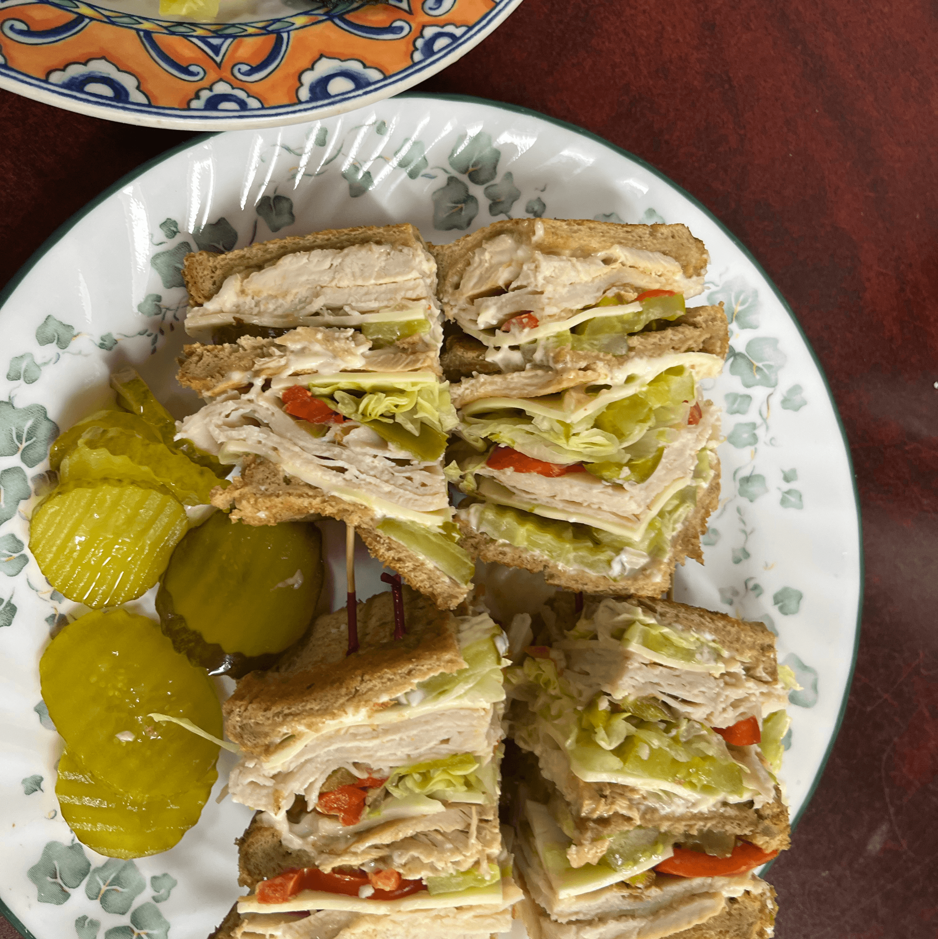 Turkey Club Sandwich.