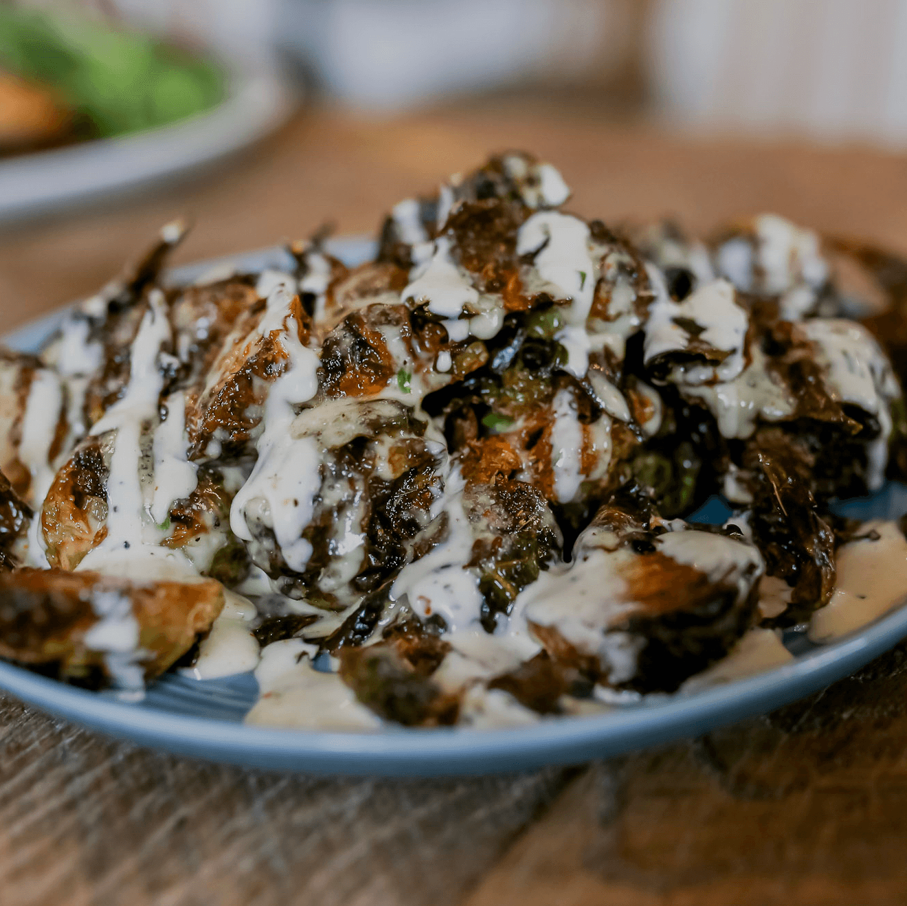 Creole Fried Brussel Sprouts.