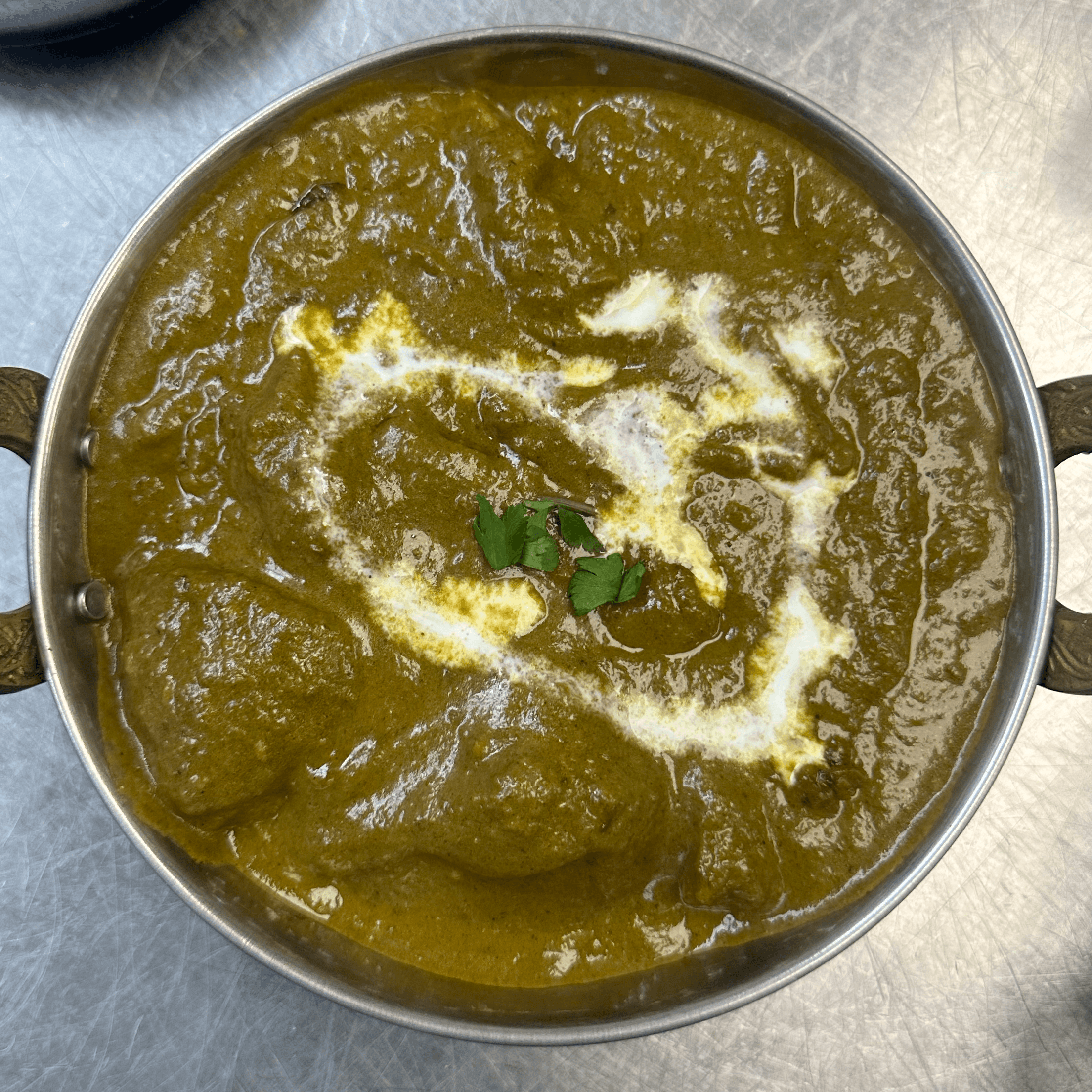 Saag paneer.