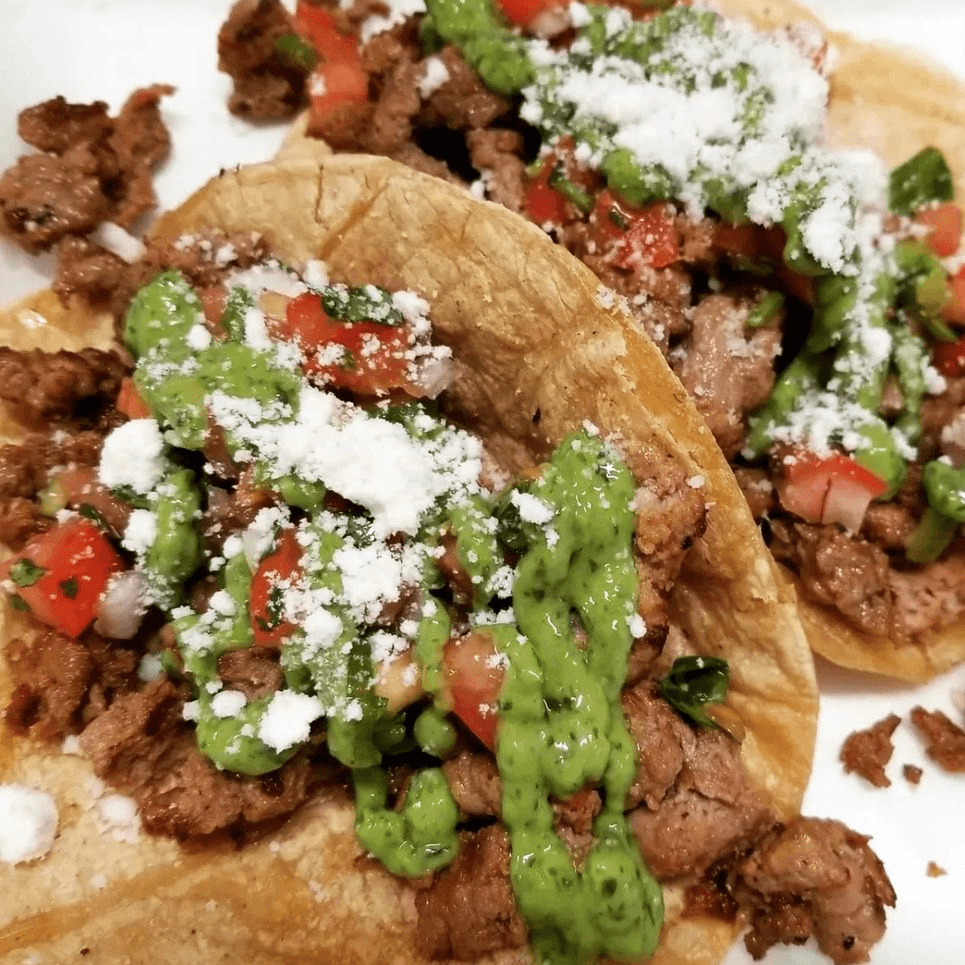 Steak & Chorizo Tacos.