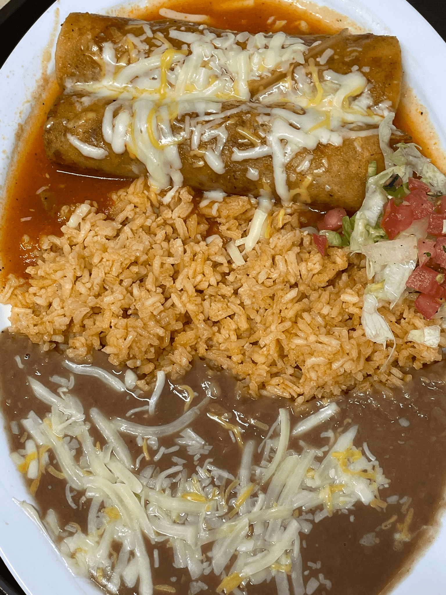 Two Enchiladas.