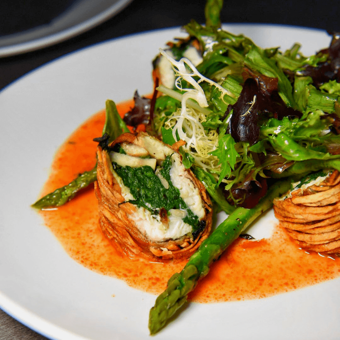 Potato Wrapped Trout.