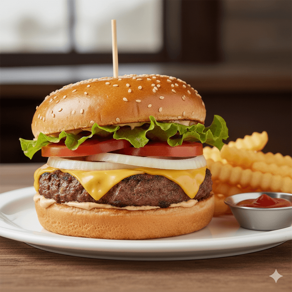 Kid's Cheeseburger and Fries.