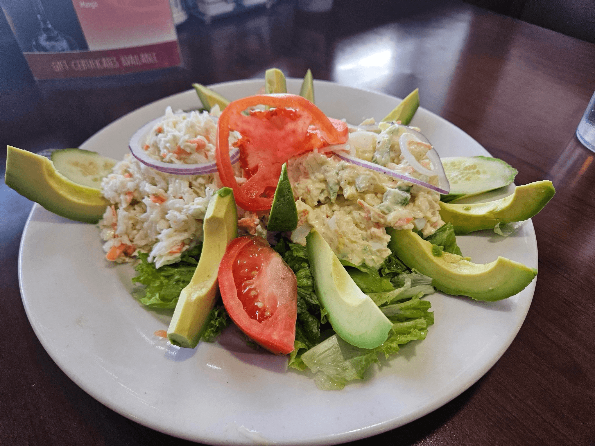 Avocado Vegetable Platter.
