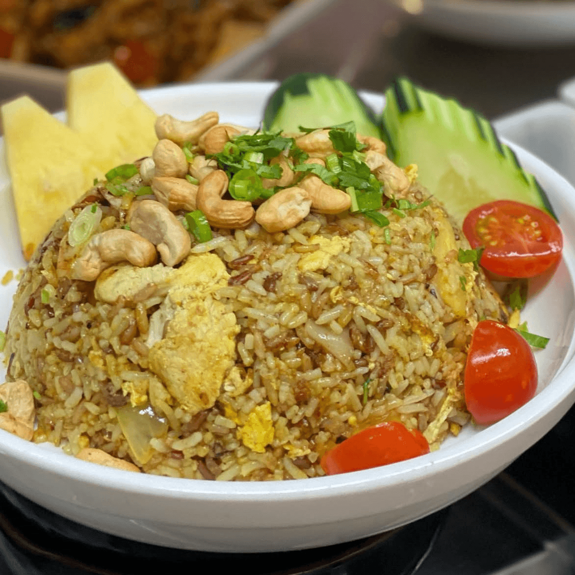 Kow-Pad-Sapparod (Pineapple Fried Rice).