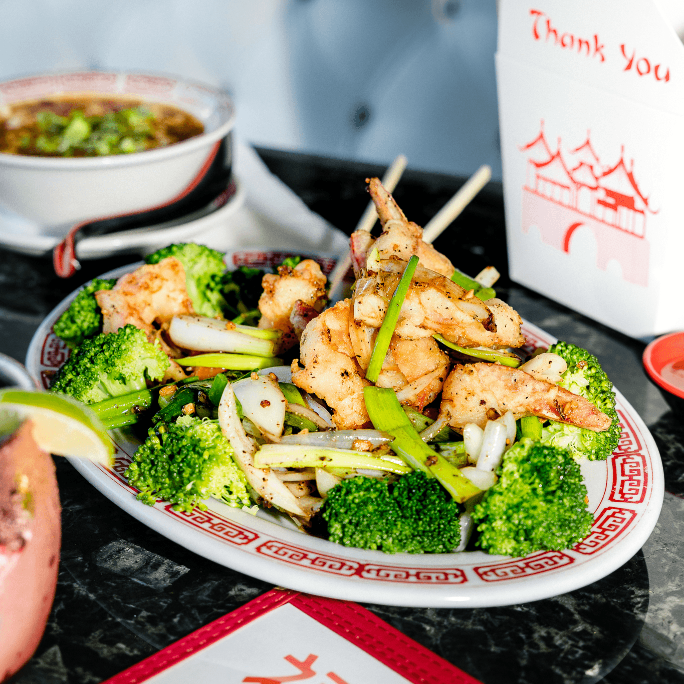 Pepper Salted Prawns.