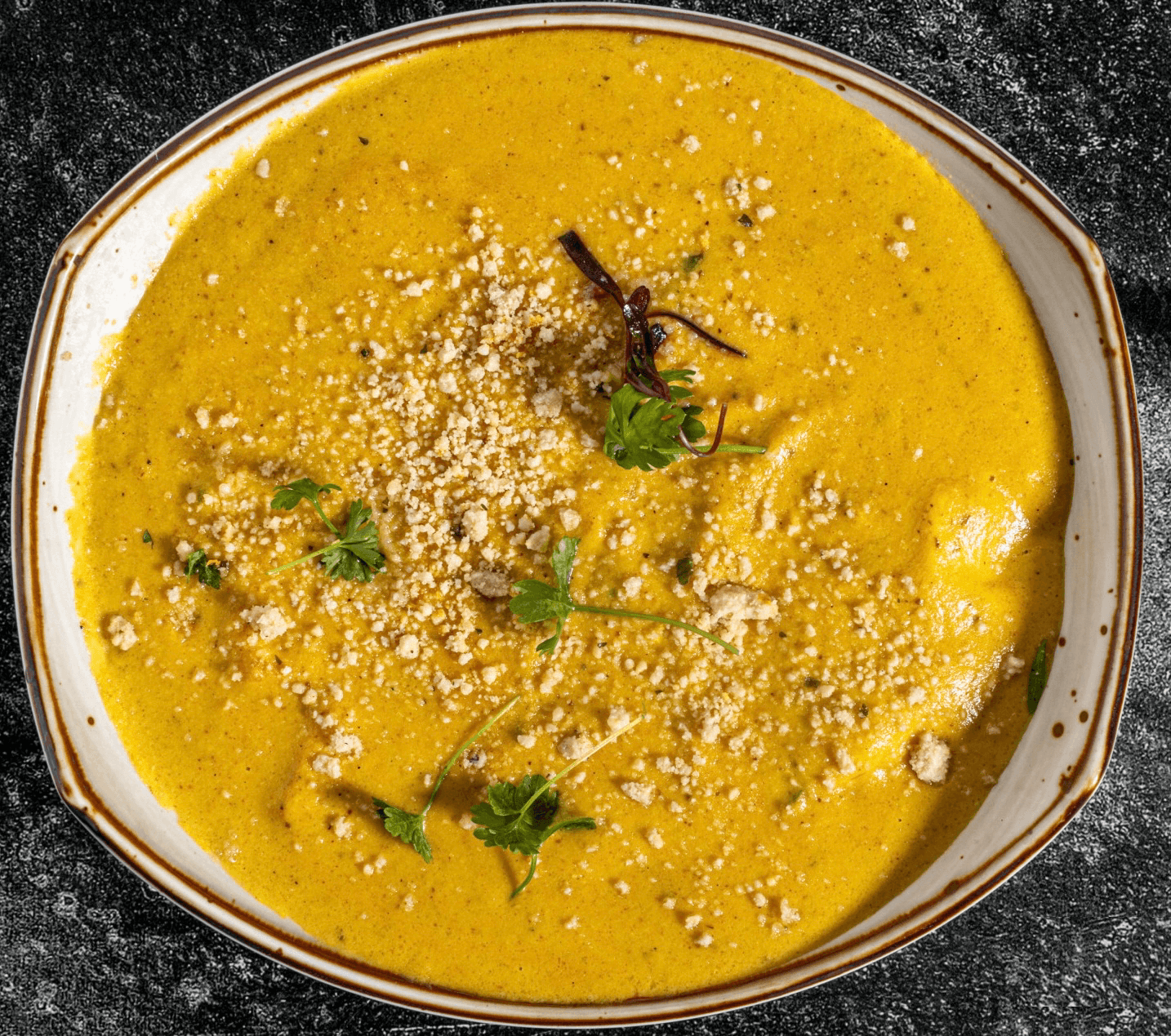 Tadka Dal Curry With Rice.