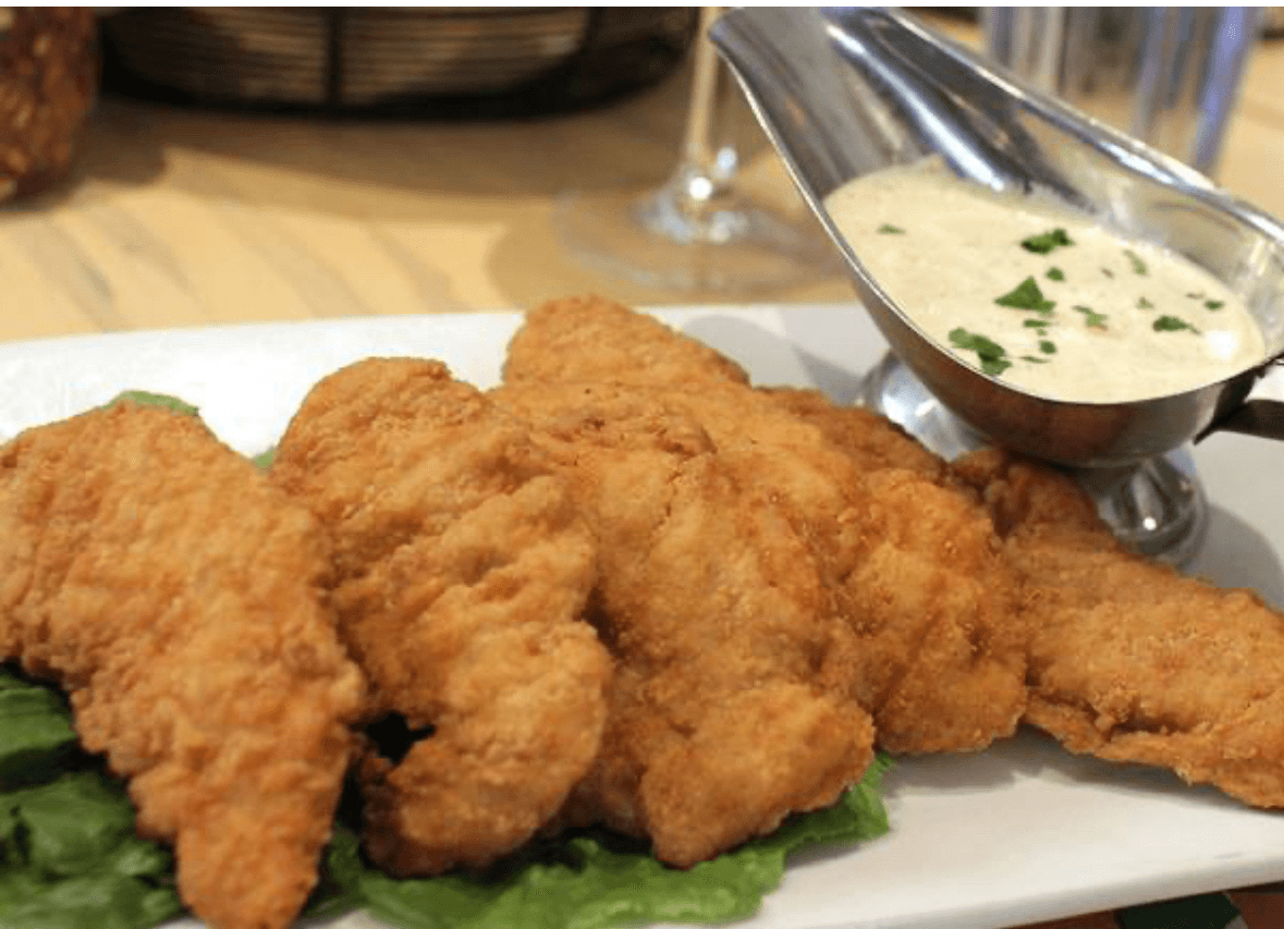 Chicken Fingers with Fries.