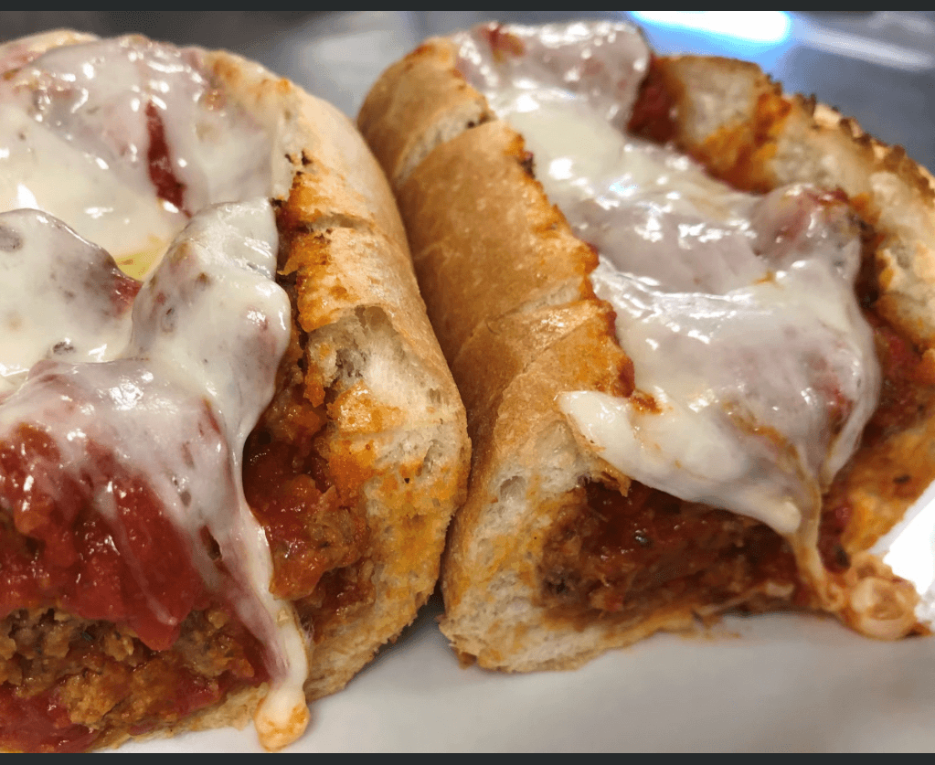 Meatball parm sub.