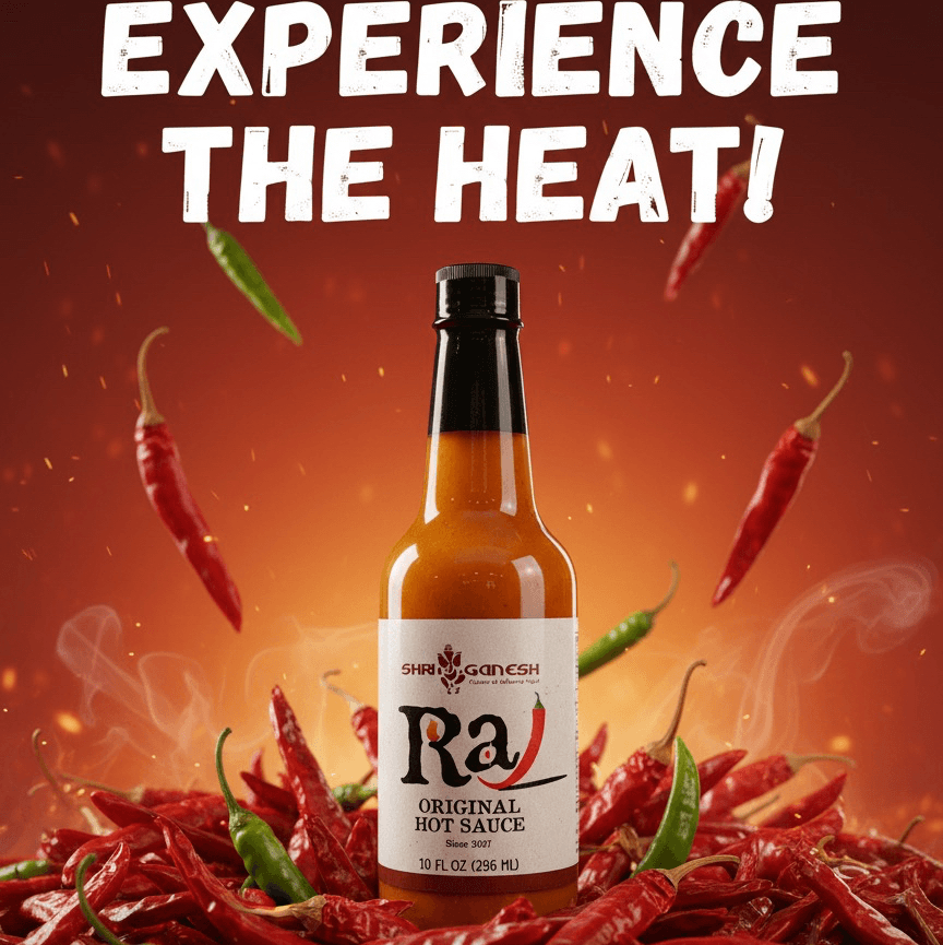 Raj Hot Sauce (10oz).
